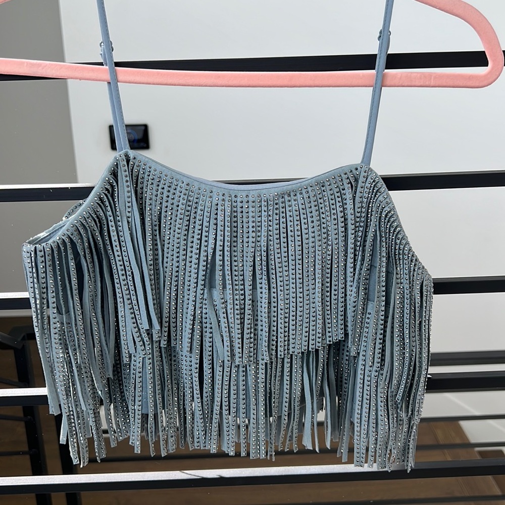 Nylon Apparel fringe top